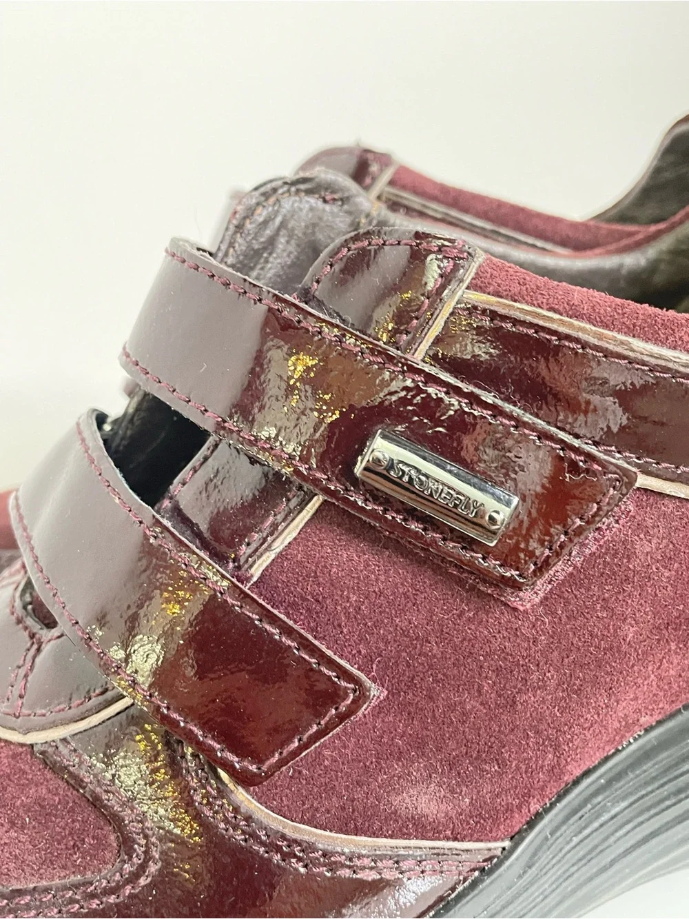 Shoes | Stonefly Suede Leather Sneaker | Comfort | Made in Italy | Burgundy 7